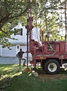 Well drilling in Duxbury, MA