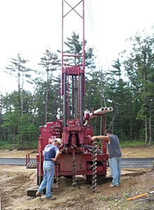 Well drilling in Carver, MA